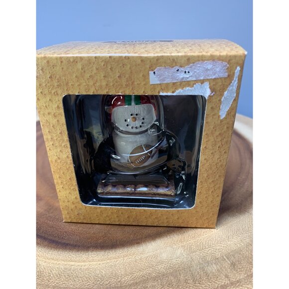 Midwest Cannon Falls Smores Snowman Ornament Glass Collectible 4" Boxed - Picture 4 of 6